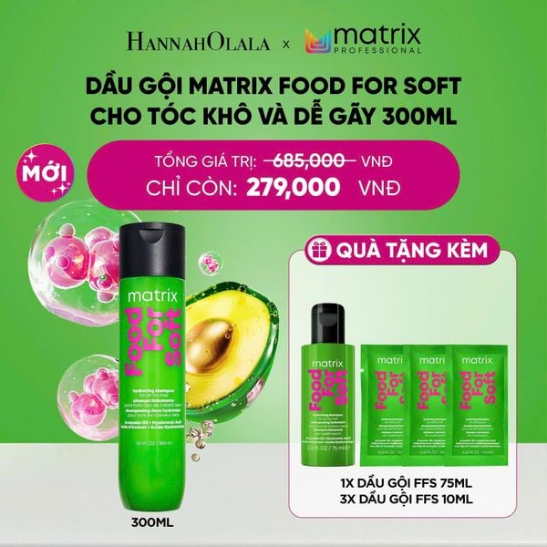  [DEAL SỐC] DẦU GỘI MATRIX FOOD FOR SOFT CHO TÓC KHÔ VÀ DỄ GÃY 300ML - A5440 