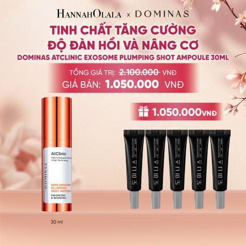  TINH CHẤT TĂNG CƯỜNG ĐỘ ĐÀN HỒI VÀ NÂNG CƠ DOMINAS ATCLINIC EXOSOME PLUMPING SHOT AMPOULE 30ML - A818 