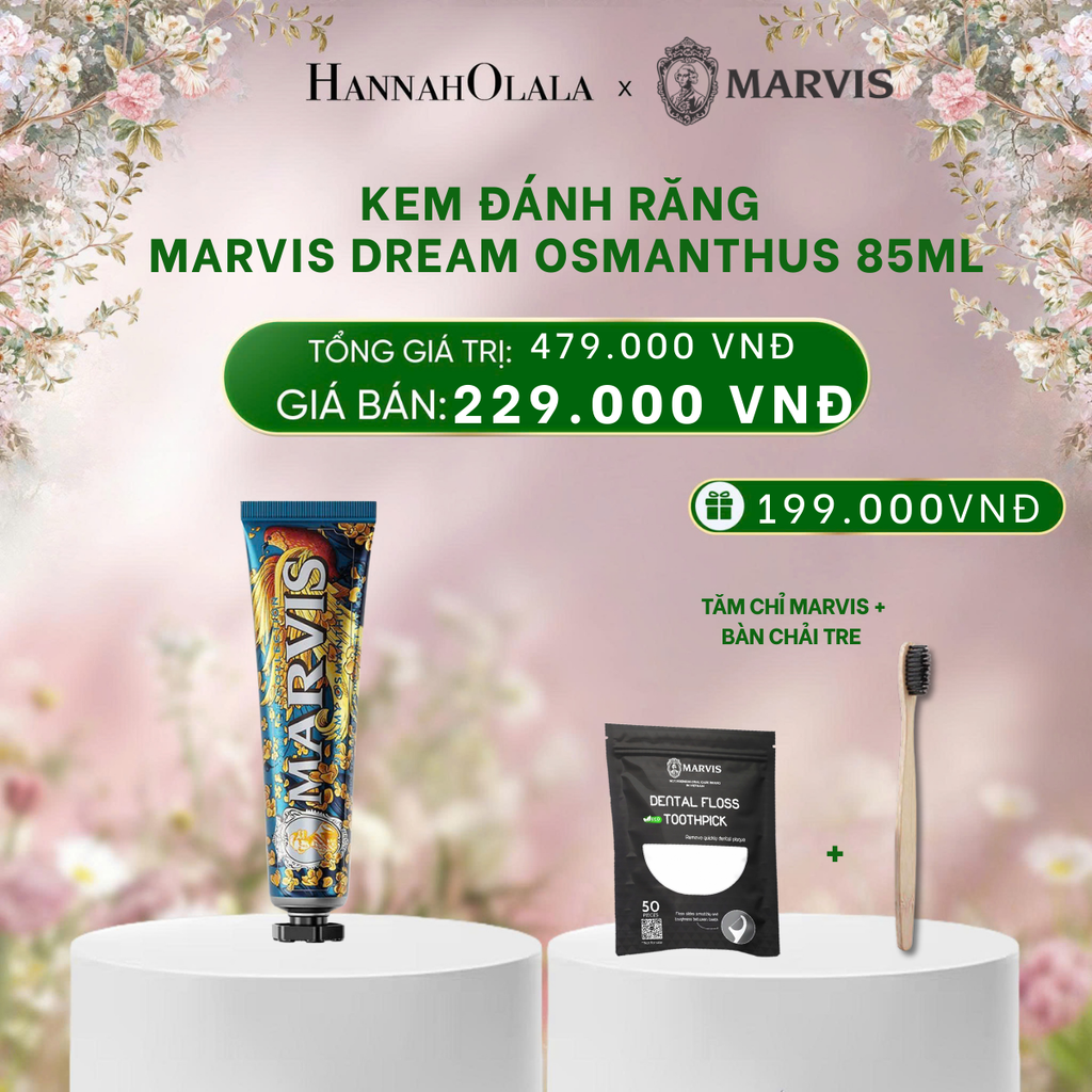  DEAL 3: KEM ĐÁNH RĂNG MARVIS TUÝP FULLSIZE 75/85ML TRẮNG RĂNG THƠM MIỆNG 