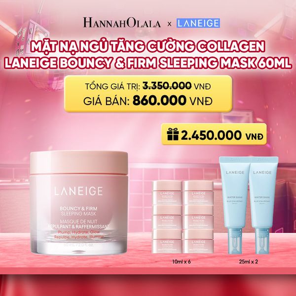  MẶT NẠ NGỦ DƯỠNG ẨM LANEIGE BOUNCY & FIRM SLEEPING MASK 60ML TĂNG CƯỜNG COLLAGEN VÀ CHĂM SÓC DA_K250 