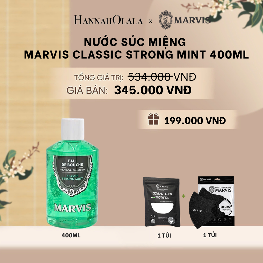  NƯỚC SÚC MIỆNG MARVIS MOUTHWASH 400ML - A1710 