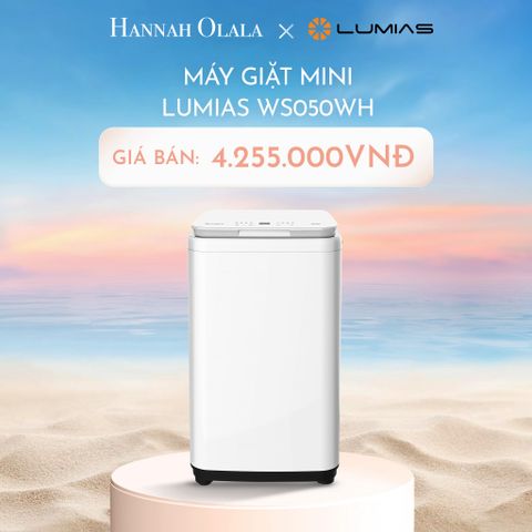  DEAL 5: MÁY GIẶT MINI CHỨC NĂNG GIẶT NHIỆT ĐỘ CAO LUMIAS WS050WH 
