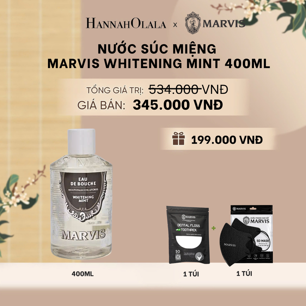  NƯỚC SÚC MIỆNG MARVIS MOUTHWASH 400ML - A1710 