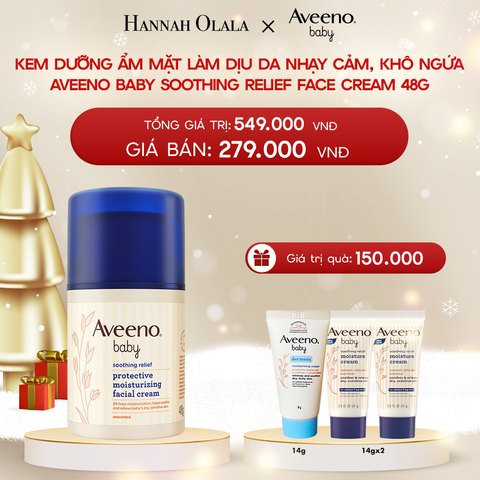  DEAL 9: KEM DƯỠNG ẨM MẶT LÀM DỊU DA NHẠY CẢM AVEENO BABY 48G 