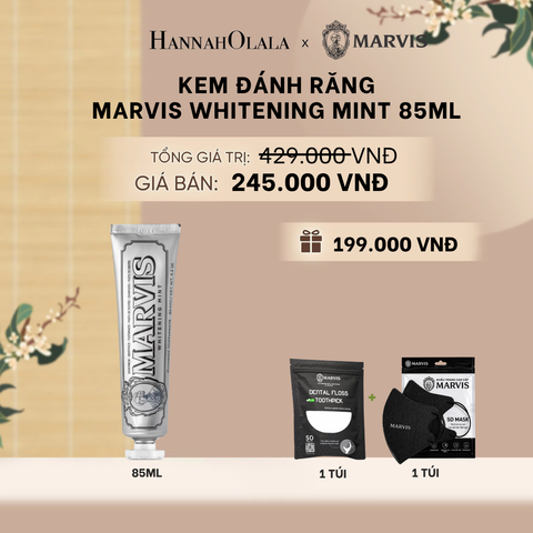  KEM ĐÁNH RĂNG MARVIS TUÝP FULLSIZE 75/85ML TRẮNG RĂNG THƠM MIỆNG - A1718 