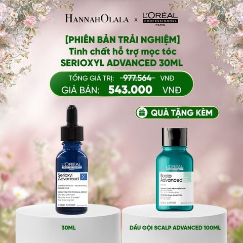  E848_DEAL 9: [PHIÊN BẢN TRẢI NGHIỆM] TINH CHẤT HỖ TRỢ MỌC TÓC SERIOXYL ADVANCED 30ML 