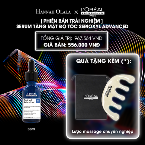  DEAL 11: [PHIÊN BẢN TRẢI NGHIỆM] TINH CHẤT HỖ TRỢ XỊT MỌC TÓC L'ORÉAL PROFESSIONNEL SERIOXYL ADVANCED 30ML 
