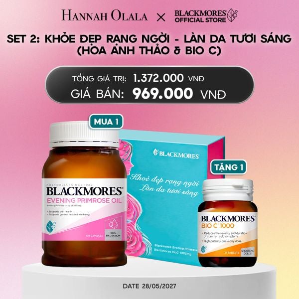  [BLACKMORES SET QUÀ TẶNG 2] KHOẺ ĐẸP RẠNG NGỜI - LÀN DA TƯƠI SÁNG (HOA ANH THẢO & BIOC)_A2080 