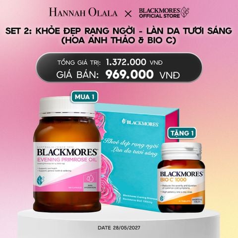  [BLACKMORES SET QUÀ TẶNG 2] KHOẺ ĐẸP RẠNG NGỜI - LÀN DA TƯƠI SÁNG (HOA ANH THẢO & BIOC)_A2080 