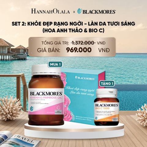  [BLACKMORES SET QUÀ TẶNG 2] KHOẺ ĐẸP RẠNG NGỜI - LÀN DA TƯƠI SÁNG (HOA ANH THẢO & BIOC) 