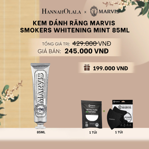  KEM ĐÁNH RĂNG MARVIS TUÝP FULLSIZE 75/85ML TRẮNG RĂNG THƠM MIỆNG - A1718 