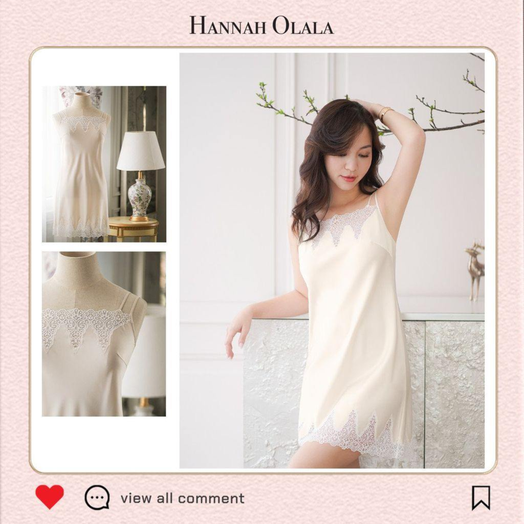  DEAL 9A: ĐẦM DÂY ĐÔI CỔ ÂU NHỌN - MÀU TRẮNG KEM 