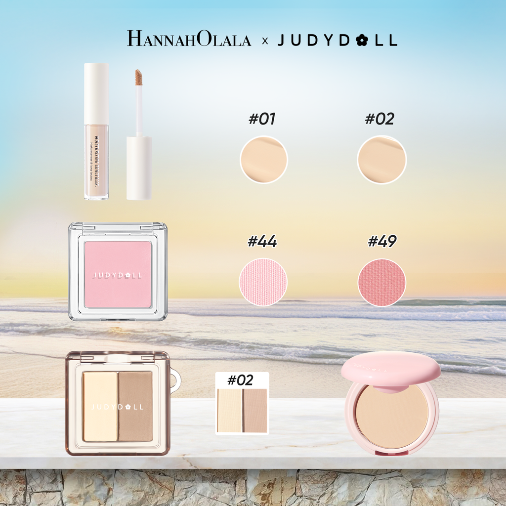  COMBO 4: CHE KHUYẾT ĐIỂM + MÁ HỒNG ĐƠN + BẢNG TẠO KHỐI MINI + PHẤN NÉN MINI - A347 