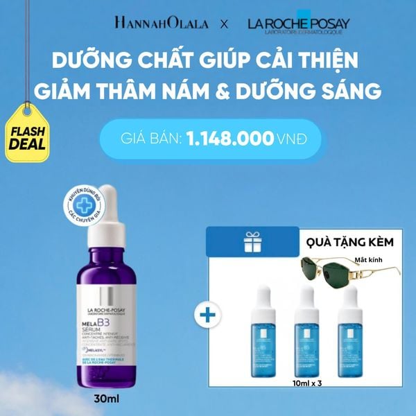  DƯỠNG CHẤT GIÚP CẢI THIỆN GIẢM THÂM NÁM & DƯỠNG SÁNG TOÀN DIỆN MELA B3 SERUM 30ML DEAL 8: 