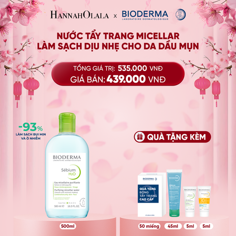  DEAL 8: NƯỚC TẨY TRANG MICELLAR LÀM SẠCH CHO DA DẦU MỤN 