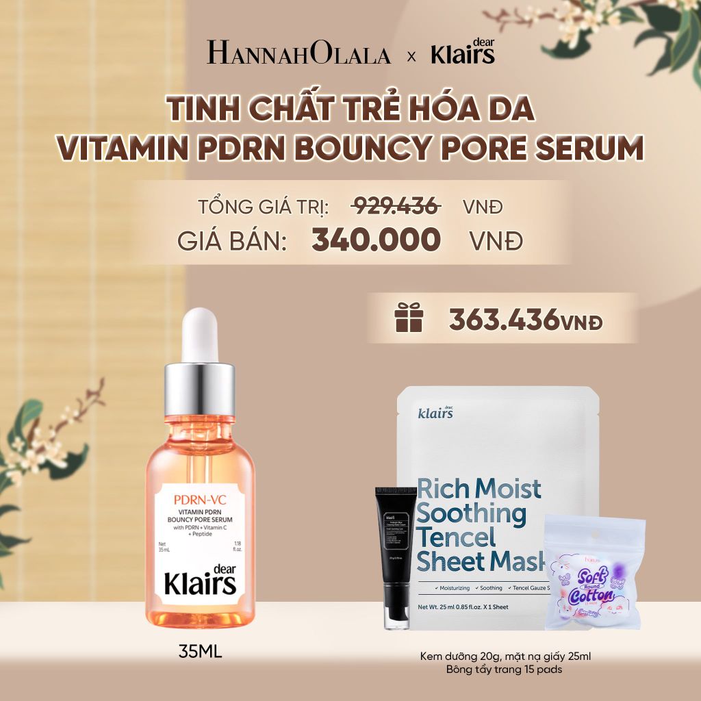  DEAR KLAIRS TINH CHẤT VITAMIN PDRN BOUNCY PORE SERUM 35 ML - A1660 