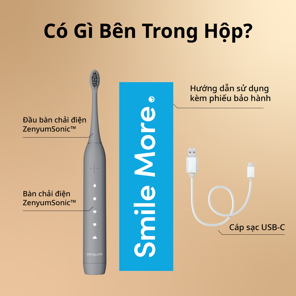  DEAL 2A: [MUA 1 TẶNG 1] BÀN CHẢI ĐIỆN ZENYUM SONIC 2.0 - CÔNG NGHỆ SINGAPORE (NOTE MÀU BÀN CHẢI TẶNG TRONG ĐƠN) 