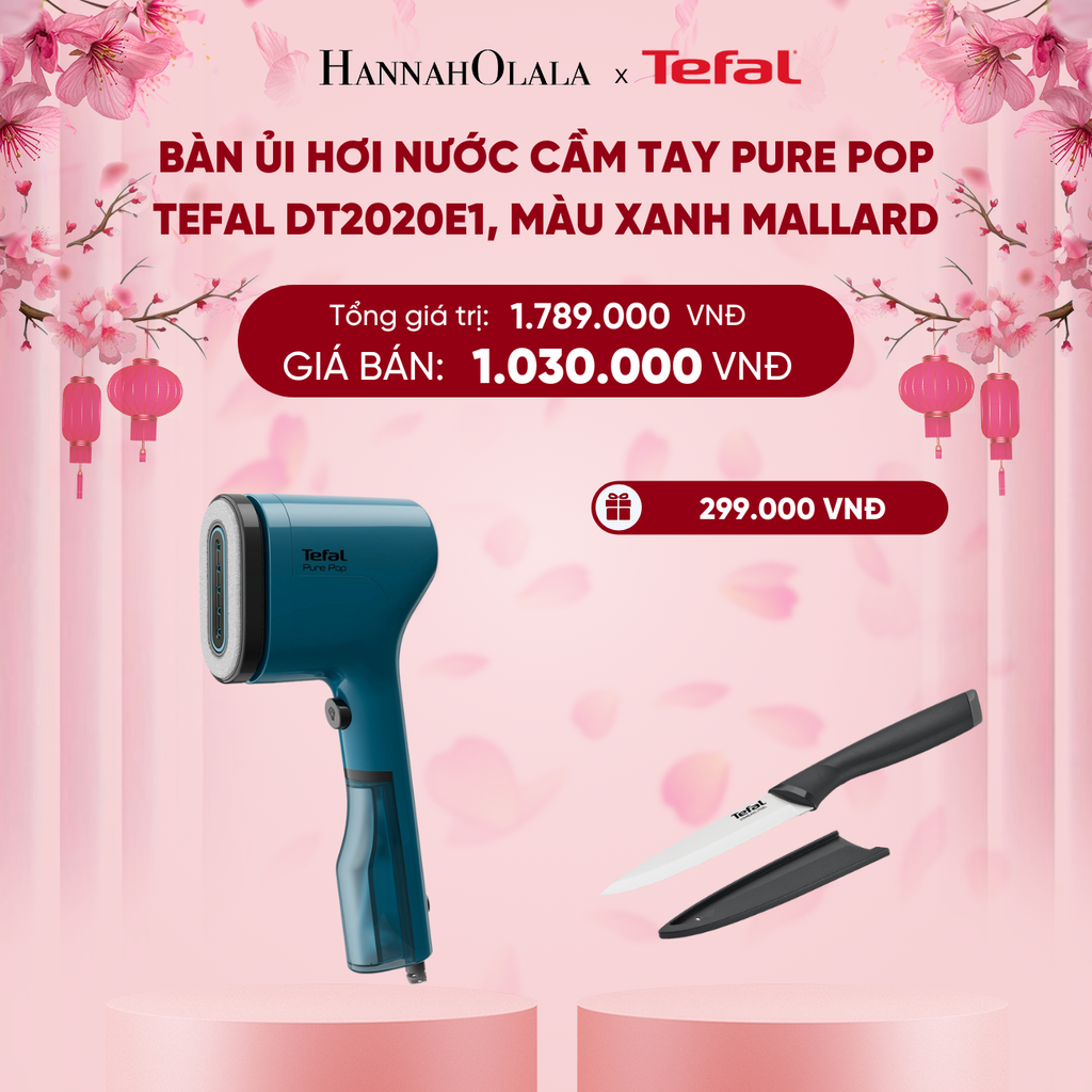  DEAL 4: BÀN ỦI HƠI NƯỚC CẦM TAY PURE POP TEFAL DT2020E1 