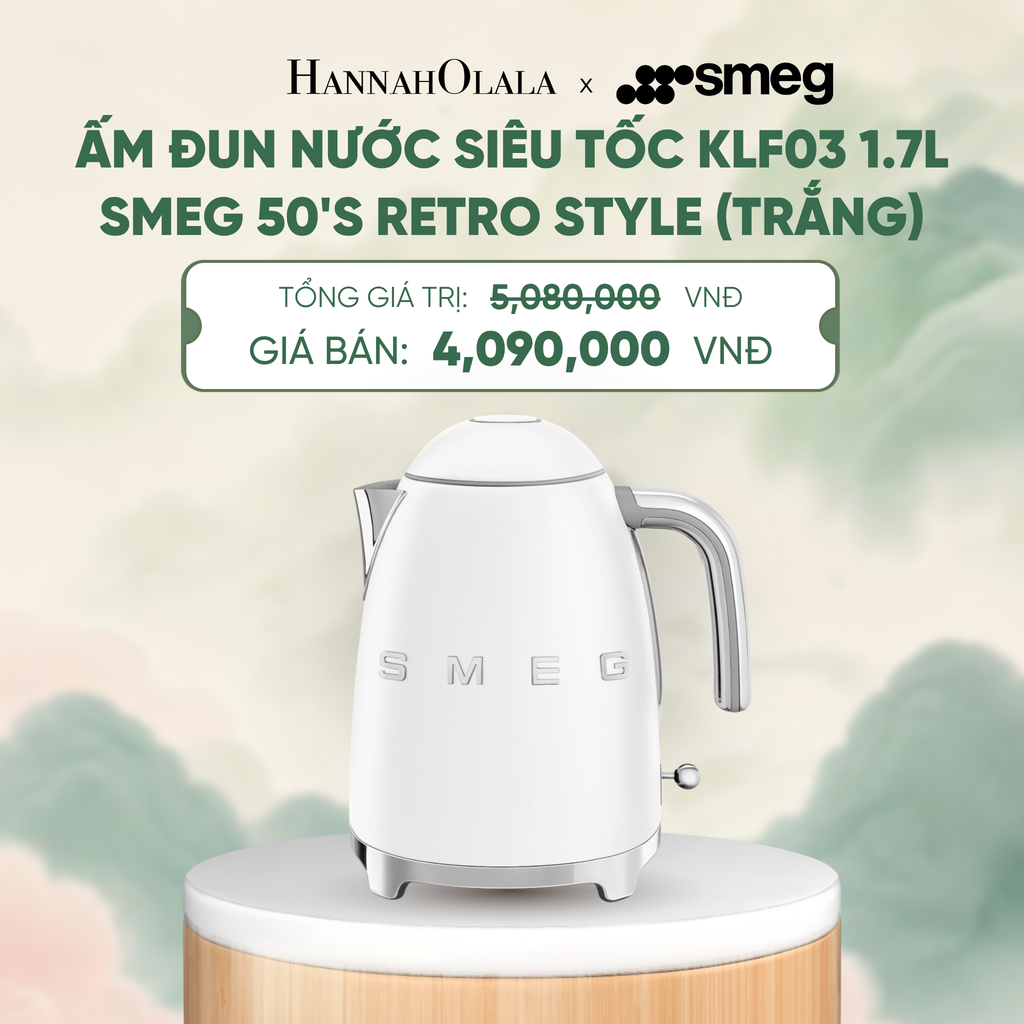  ẤM ĐUN NƯỚC SIÊU TỐC KLF03 1.7L SMEG 50'S RETRO STYLE - A1841 