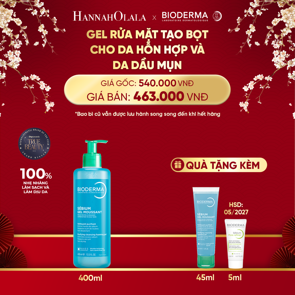  DEAL 8: GEL RỬA MẶT KIỂM SOÁT BÃ NHỜN VÀ NGĂN NGỪA MỤN 