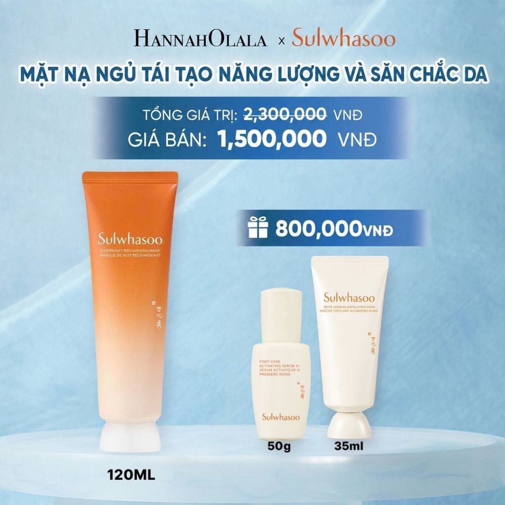  MỚI - MẶT NẠ NGỦ TÁI TẠO NĂNG LƯỢNG VÀ SĂN CHẮC DA OVERNIGHT RECHARGING MASK 120ML 