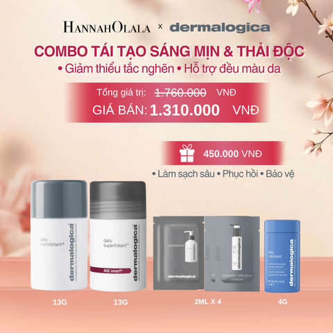  COMBO TÁI TẠO SÁNG MỊN - THẢI ĐỘC DA DAILY MICROFOLIANT & DAILY SUPERFOLIANT 13GRX2 - DEAL 5 - A1479 
