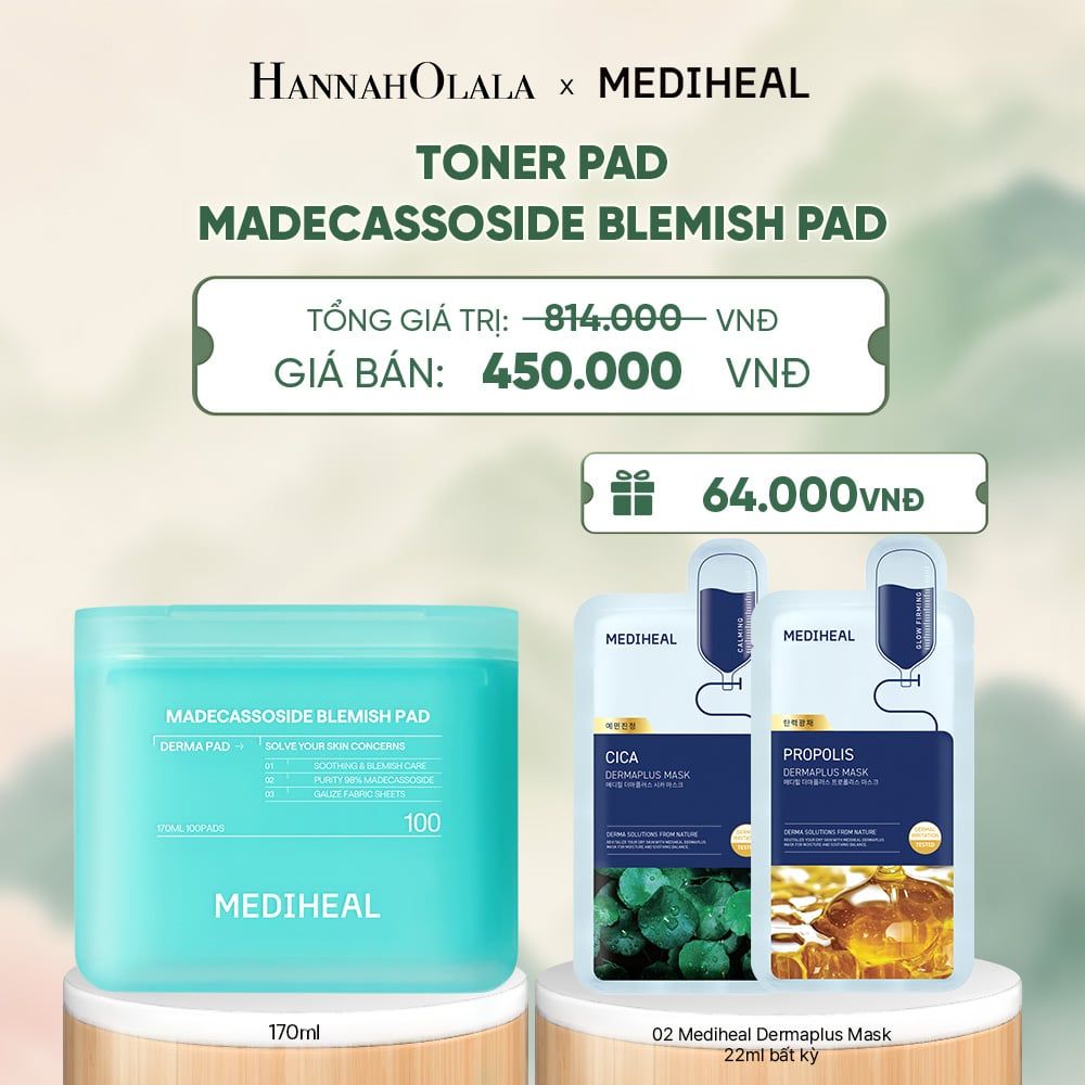  MEDIHEAL BỘ SẢN PHẨM TONER PAD 170ML - A1462 