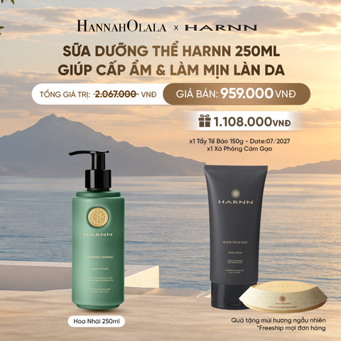  SỮA DƯỠNG THỂ BODY LOTION/BALM HARNN 250ML HƯƠNG THIÊN NHIÊN GIÚP CẤP ẨM & LÀM MỊN LÀN DA 