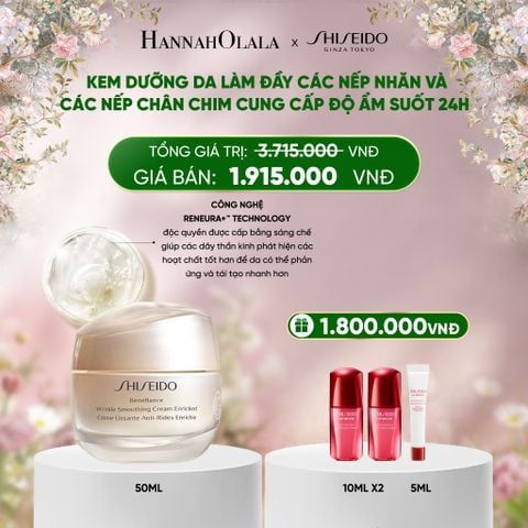  DEAL 8: KEM DƯỠNG DA CHỐNG LÃO HÓA GIÀU ẨM SHISEIDO BENEFIANCE WRINKLE SMOOTHING CREAM ENRICHED 50ML 