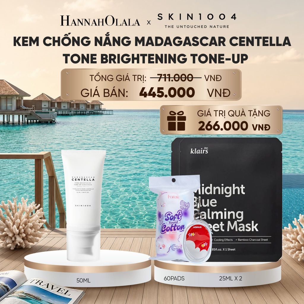  SKIN1004 KEM CHỐNG NẮNG MADAGASCAR CENTELLA TONE BRIGHTENING TONE-UP SUNSCREEN SPF50+ PA++++ 50ML_ D643 
