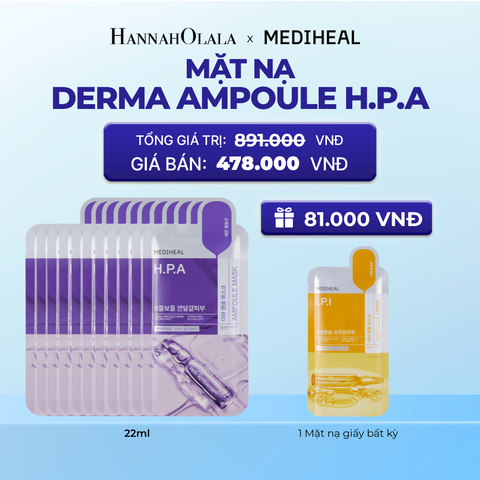  MEDIHEAL MẶT NẠ DERMA AMPOULE MASK 26ML (COMBO 10 MIẾNG) BẤT KỲ 