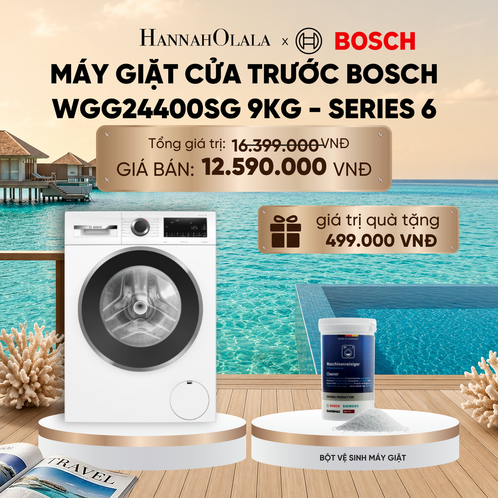  MÁY GIẶT CỬA TRƯỚC BOSCH WGG24400SG 9KG - SERIES 6_ D1248 