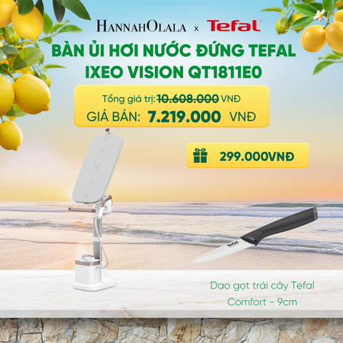  BÀN ỦI HƠI NƯỚC ĐỨNG TEFAL IXEO VISION QT1811E0 