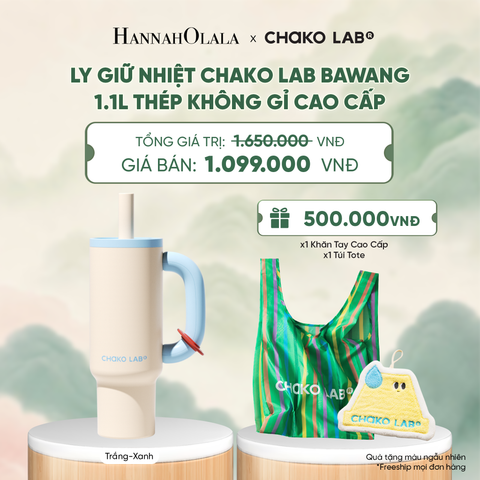  LY GIỮ NHIỆT CHAKO LAB BAWANG 1.1L THÉP KHÔNG GỈ CAO CẤP - A4006 