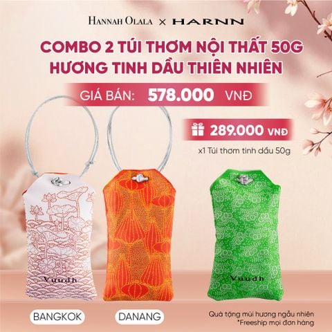  COMBO 2 TÚI THƠM NỘI THẤT 50G HƯƠNG TINH DẦU THIÊN NHIÊN - A1417 