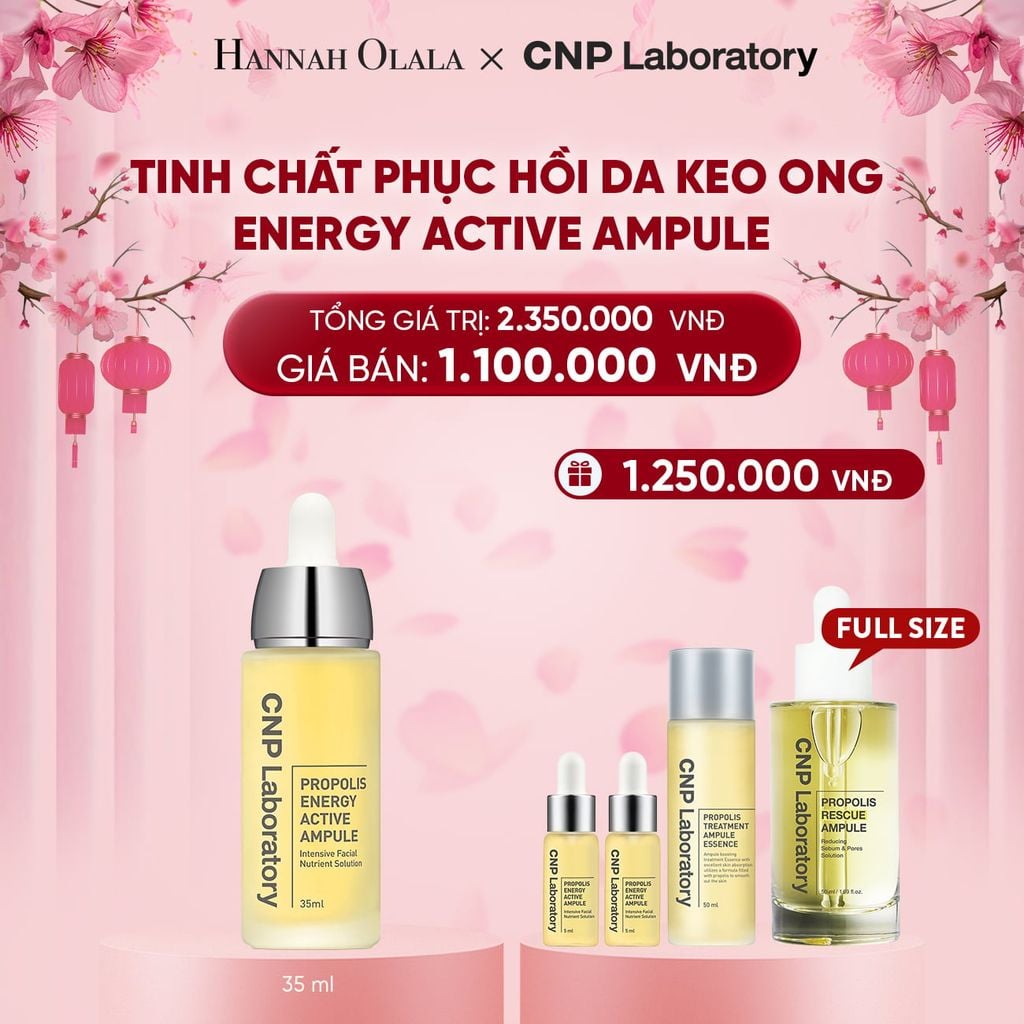  DEAL 8: TINH CHẤT PHỤC HỒI DA KEO ONG CNP PROPOLIS ENERGY ACTIVE AMPULE 35ML 