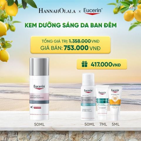  KEM DƯỠNG ĐÊM GIẢM THÂM NÁM & SÁNG DA EUCERIN SPOTLESS BRIGHTENING 50ML DEAL 8: - A1309 