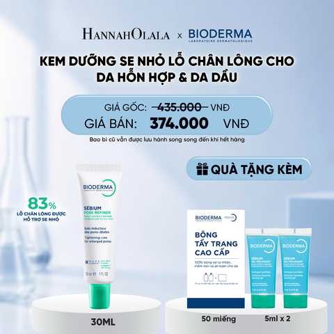  KEM DƯỠNG THU NHỎ LỖ CHÂN LÔNG CHO DA DẦU MỤN 