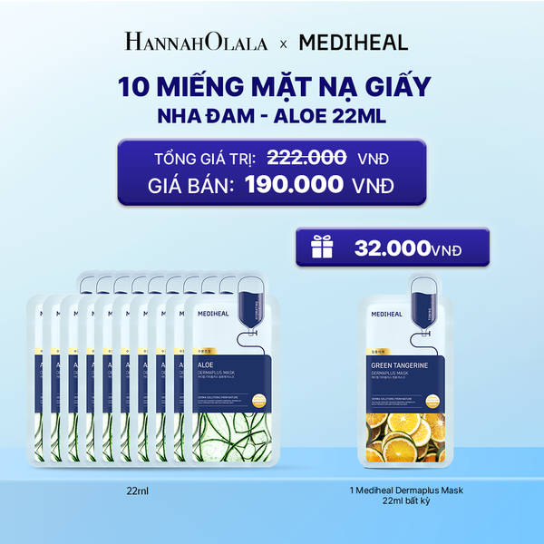  MEDIHEAL MẶT NẠ DERMAPLUS MASK 22ML (COMBO 10 MIẾNG) BẤT KỲ_K184 