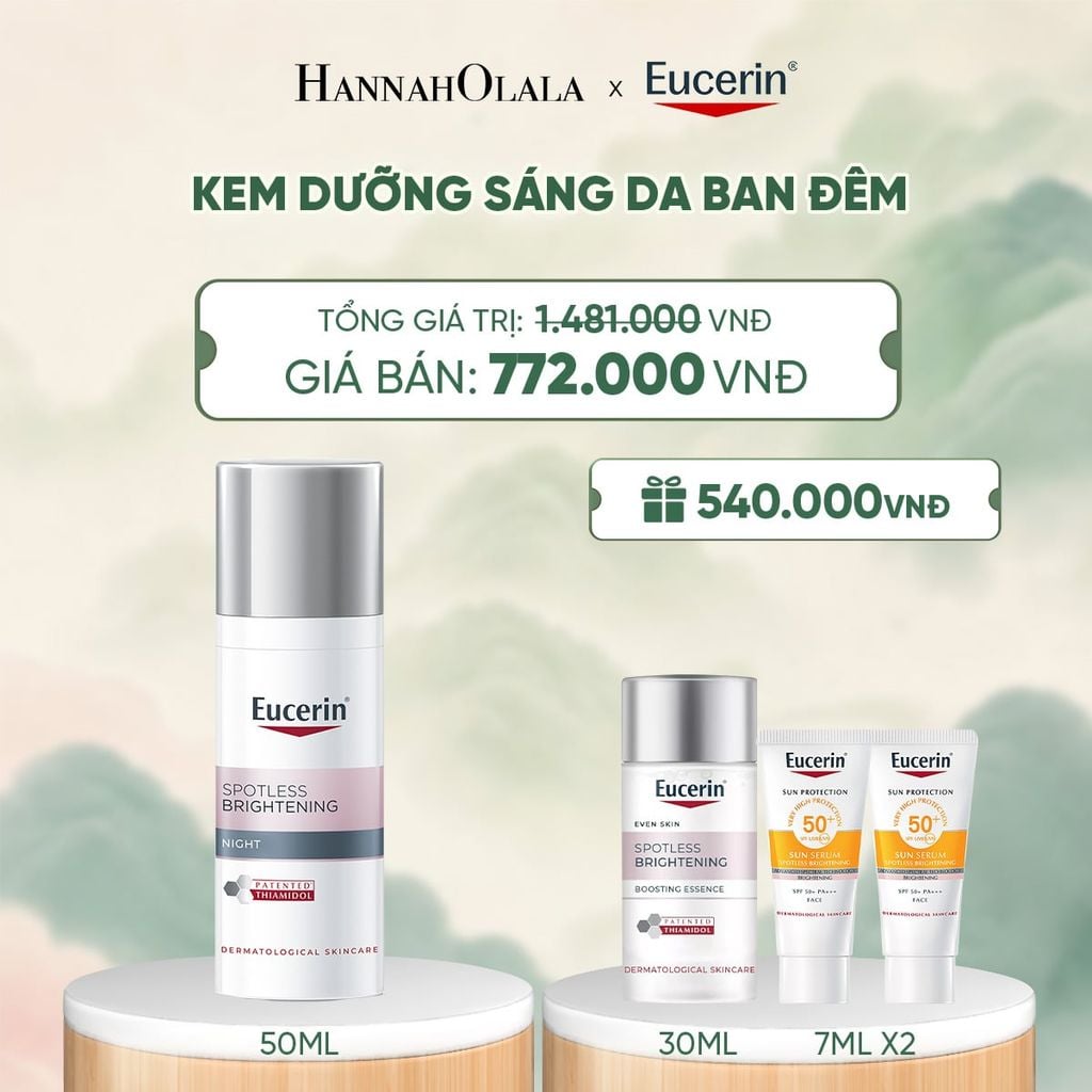  KEM DƯỠNG HỖ TRỢ SÁNG DA BAN ĐÊM EUCERIN SPOTLESS BRIGHTENING NIGHT CREAM 50ML - A017 