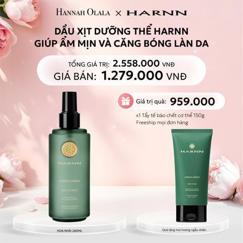  E1023: DEAL 8: DẦU XỊT DƯỠNG THỂ HARNN GIÚP ẨM MỊN VÀ CĂNG BÓNG LÀN DA 