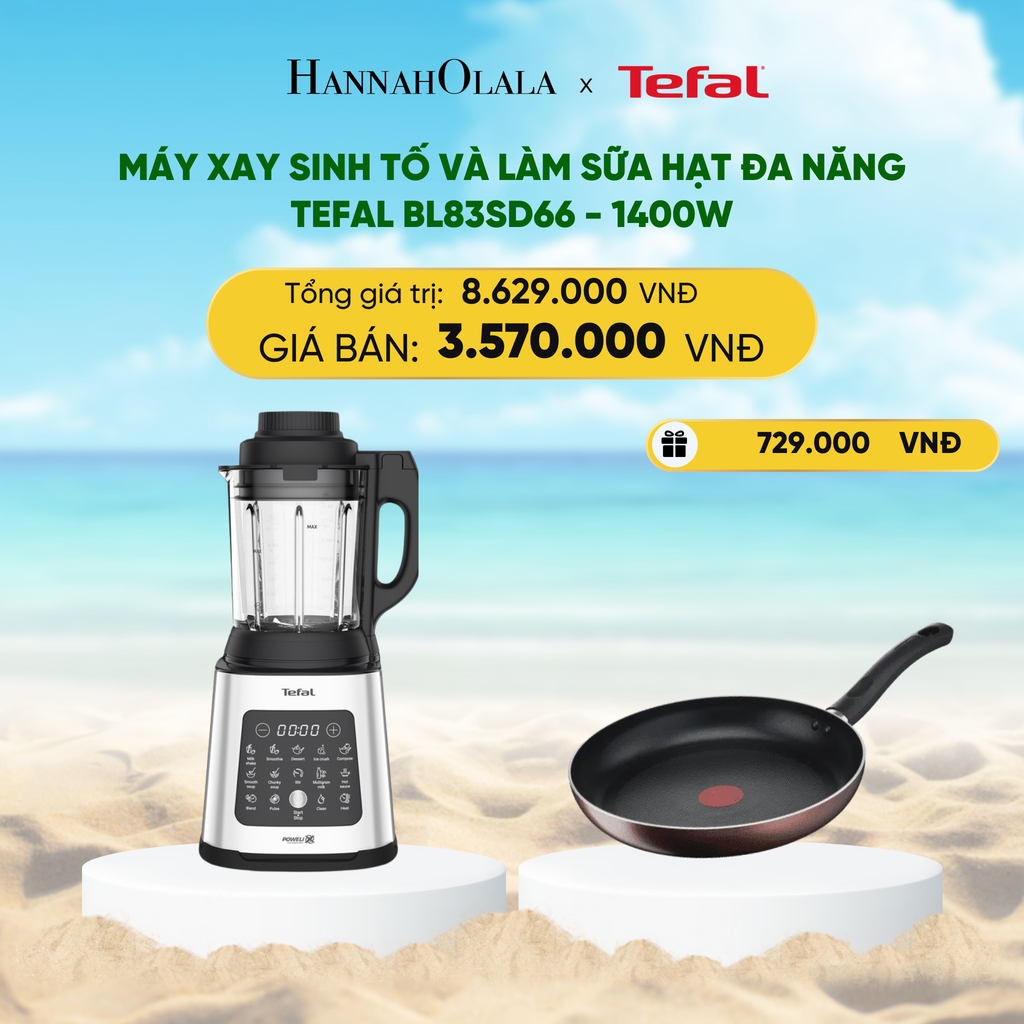 DEAL 8: MÁY XAY SINH TỐ VÀ LÀM SỮA HẠT ĐA NĂNG TEFAL BL83SD66 - 1400W 