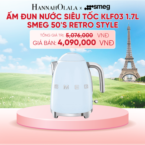  ẤM ĐUN NƯỚC SIÊU TỐC KLF03 1.7L SMEG 50'S RETRO STYLE - B157 