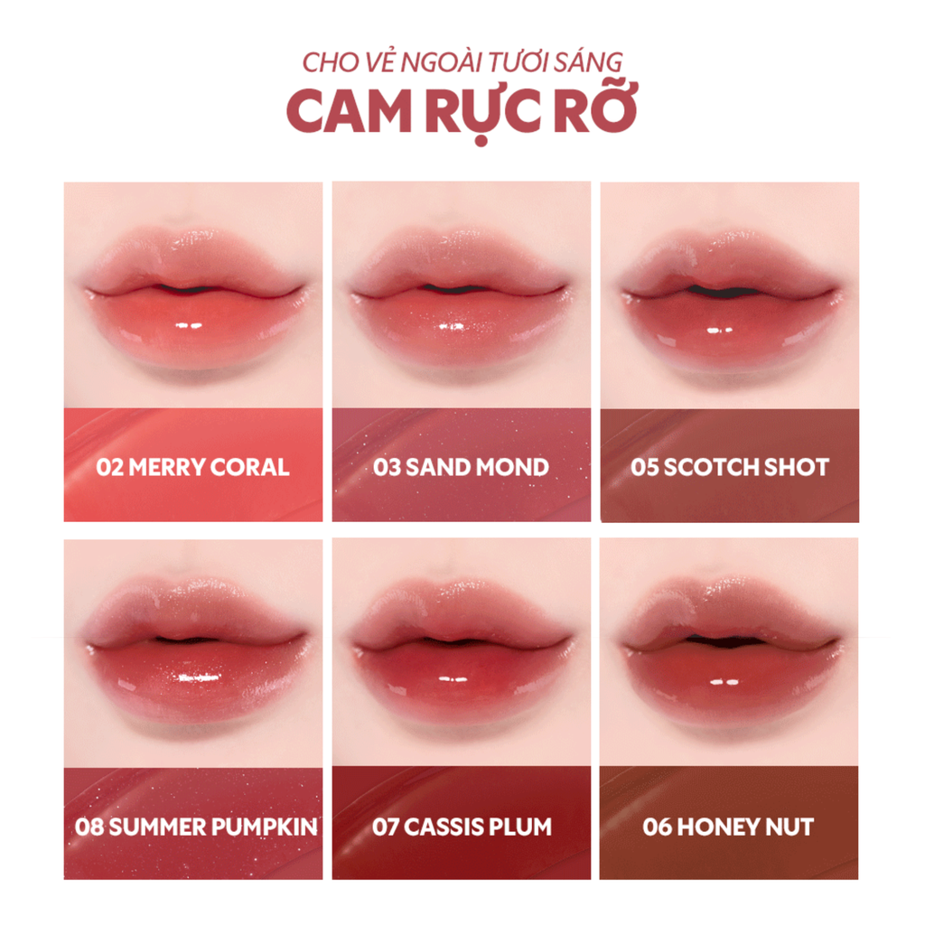  DEAL 5 - SON TINT TIRTIR CĂNG BÓNG BỀN MÀU WATERISM GLOW TINT 4G 