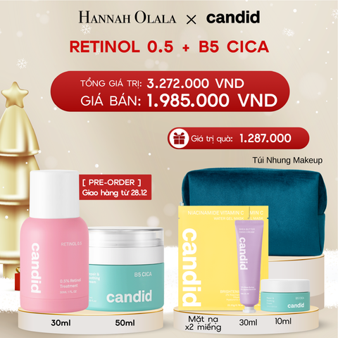  A885_[Pre-ord] DEAL 8: RETINOL 0.5 & B5 CICA BỘ ĐÔI LÀM MỜ NẾP NHĂN VÀ DƯỠNG ẨM PHỤC HỒI CHUYÊN SÂU 