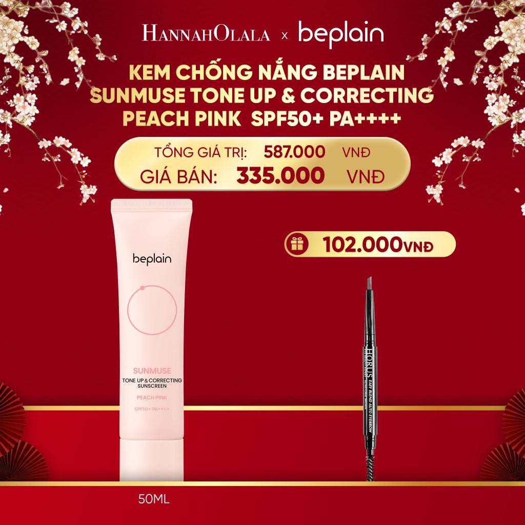  A918_DEAL 3: KEM CHỐNG NẮNG BEPLAIN SUNMUSE SUNSCREEN SPF50+ PA++++ 50ML PHÂN LOẠI BẤT KÌ 