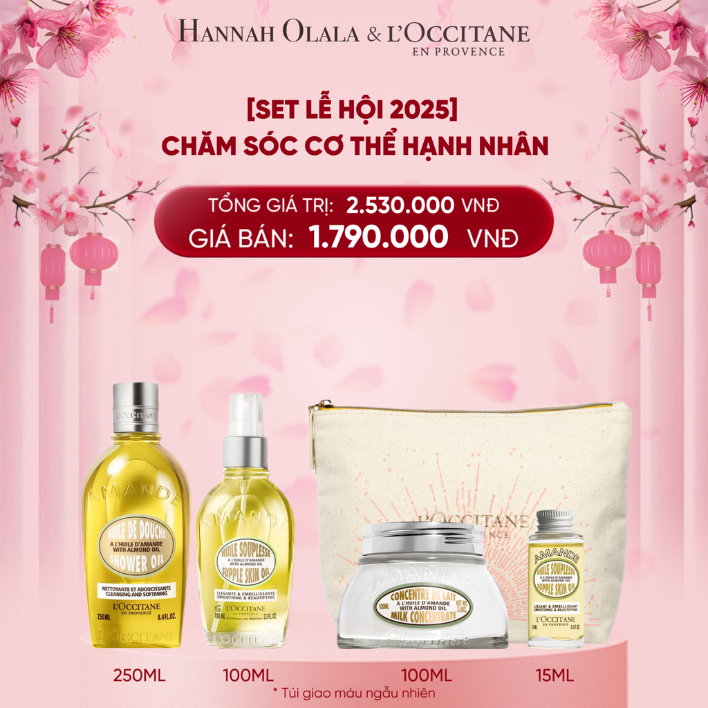  DEAL 8: [SET LỄ HỘI 2025] CHĂM SÓC CƠ THỂ HẠNH NHÂN 