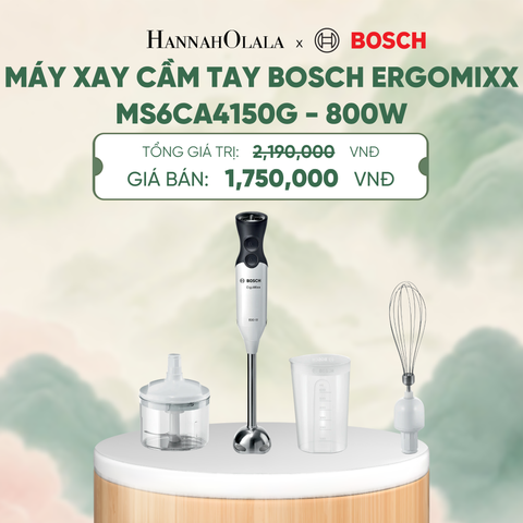  MÁY XAY CẦM TAY BOSCH ERGOMIXX MS6CA4150G - 800W - A1831 