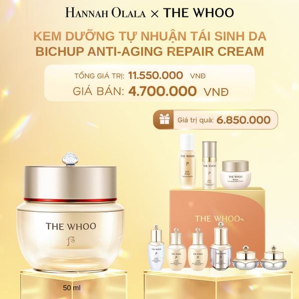  C653_DEAL 8: KEM DƯỠNG TỰ NHUẬN TÁI SINH DA THE WHOO BICHUP ANTI-AGING REPAIR CREAM 50ML 