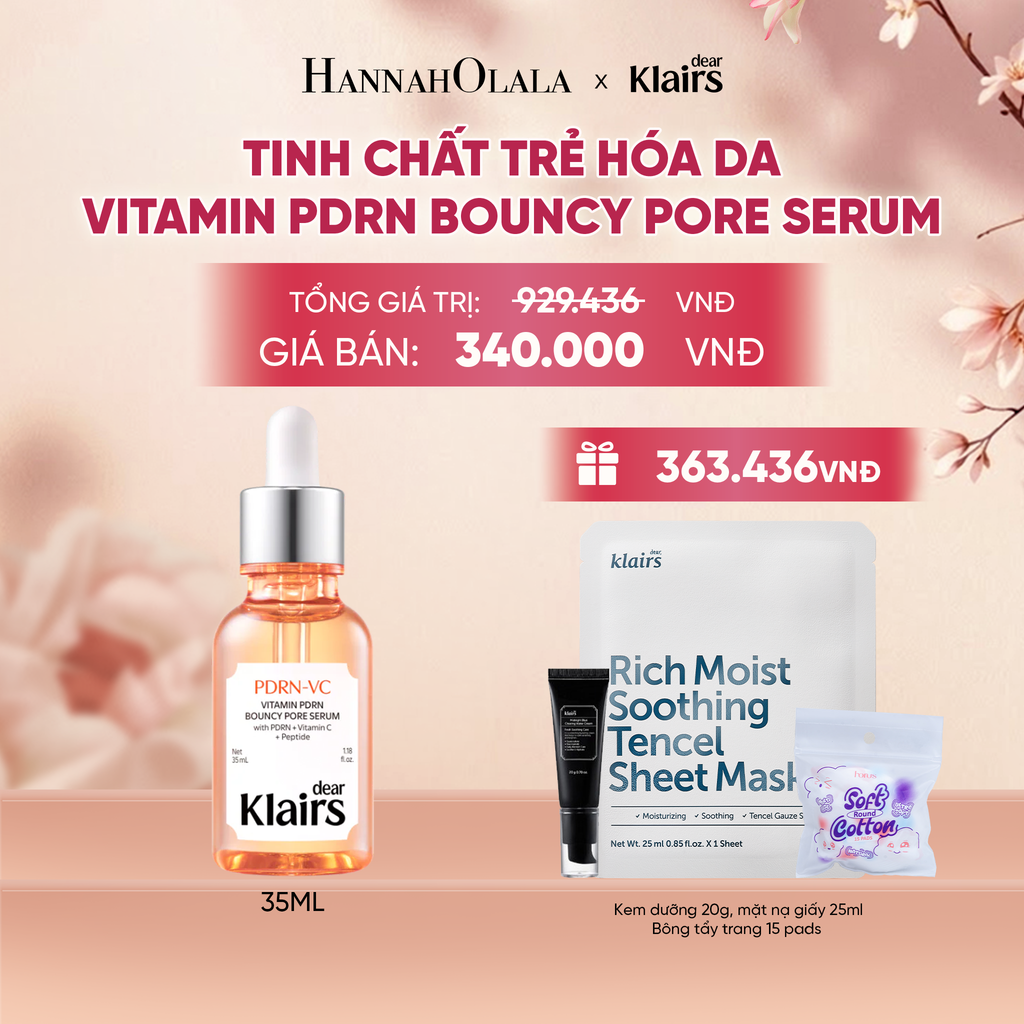  DEAR KLAIRS TINH CHẤT VITAMIN PDRN BOUNCY PORE SERUM 35 ML - A325 